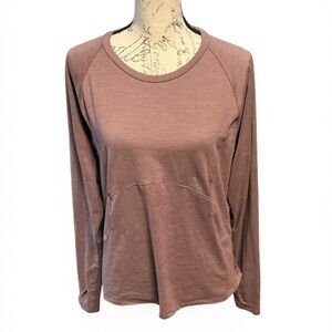 Spider Active Casual Long Sleeve Top in Soft Mauve XL